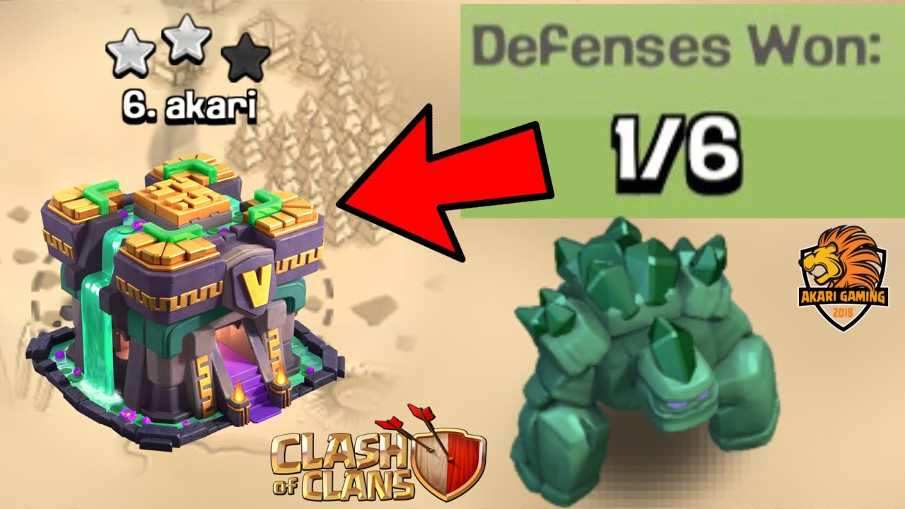 BASE TH14 THỦ 6 LƯỢT ĐÁNH TRONG 1 TRẬN WAR 50 vs 50 Clash of clans